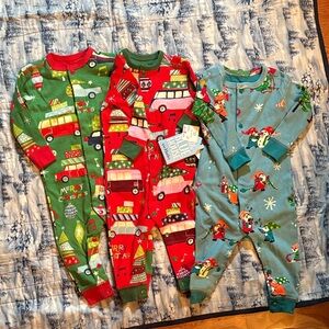 Adorable Little Blue House Baby 3 Christmas one piece pajamas
